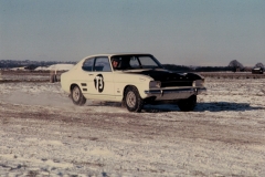 Roger Clark in four-wheel drive Rallycross Ford Capri